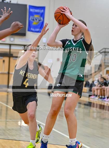 Thumbnail 2 in Evansville North vs Mt Vernon (IBCA / IHSAA Showcase) photogallery.