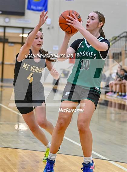 Thumbnail 1 in Evansville North vs Mt Vernon (IBCA / IHSAA Showcase) photogallery.