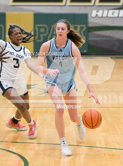 Thumbnail 2 in Valor Christian vs. Mt. Zion Prep Academy  (Nike Tournament of Champions) photogallery.