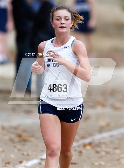 Thumbnail 2 in CIF Central Section Cross Country Championships (Girls D1 Race) photogallery.