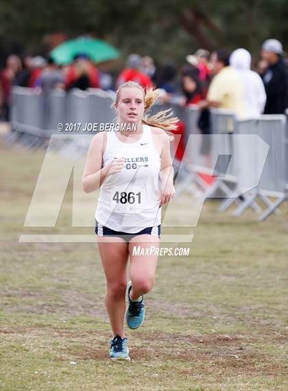 Thumbnail 2 in CIF Central Section Cross Country Championships (Girls D1 Race) photogallery.