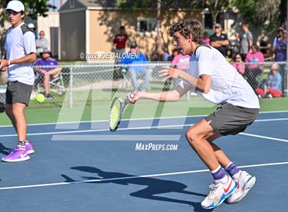 Thumbnail 2 in Sterling City vs Rocksprings (UIL 1A Boys Doubles State Finals) photogallery.