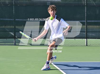 Thumbnail 1 in Sterling City vs Rocksprings (UIL 1A Boys Doubles State Finals) photogallery.