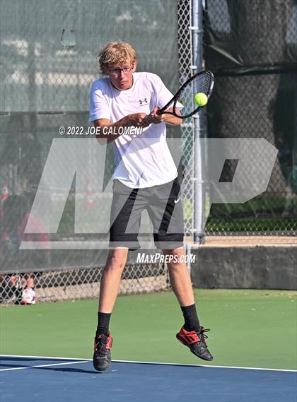 Thumbnail 3 in Sterling City vs Rocksprings (UIL 1A Boys Doubles State Finals) photogallery.