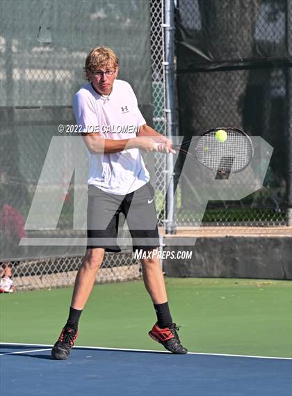 Thumbnail 2 in Sterling City vs Rocksprings (UIL 1A Boys Doubles State Finals) photogallery.
