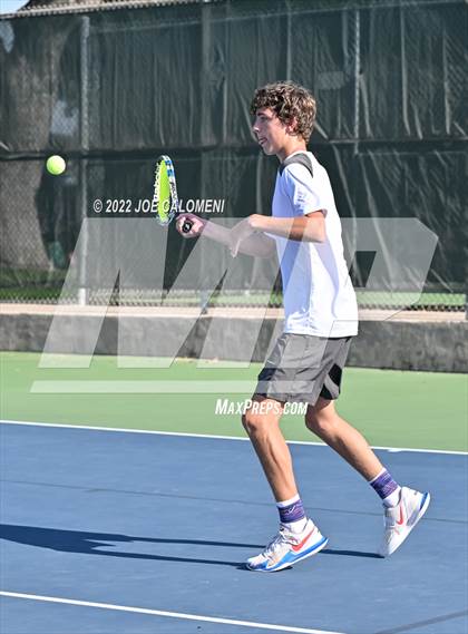 Thumbnail 2 in Sterling City vs Rocksprings (UIL 1A Boys Doubles State Finals) photogallery.