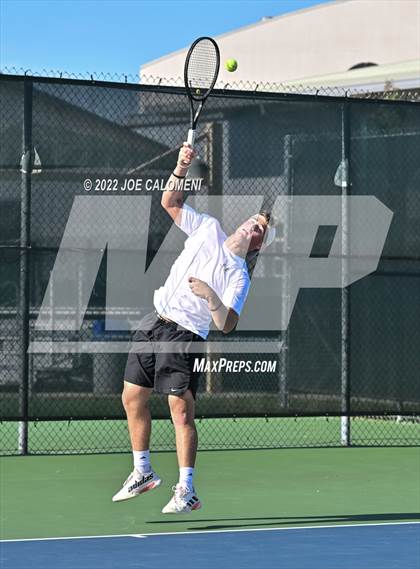 Thumbnail 1 in Sterling City vs Rocksprings (UIL 1A Boys Doubles State Finals) photogallery.