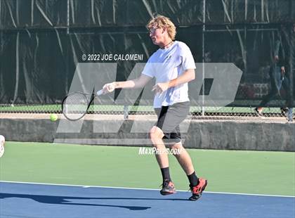 Thumbnail 3 in Sterling City vs Rocksprings (UIL 1A Boys Doubles State Finals) photogallery.