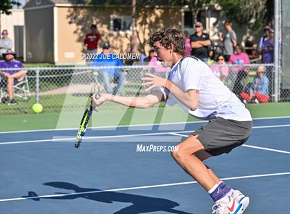 Thumbnail 3 in Sterling City vs Rocksprings (UIL 1A Boys Doubles State Finals) photogallery.
