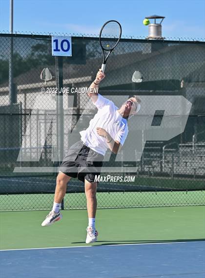 Thumbnail 3 in Sterling City vs Rocksprings (UIL 1A Boys Doubles State Finals) photogallery.