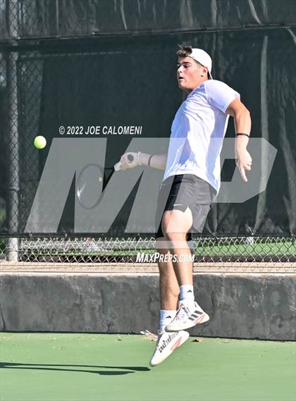 Thumbnail 1 in Sterling City vs Rocksprings (UIL 1A Boys Doubles State Finals) photogallery.