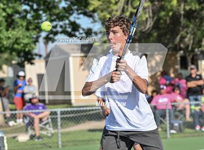 Thumbnail 1 in Sterling City vs Rocksprings (UIL 1A Boys Doubles State Finals) photogallery.