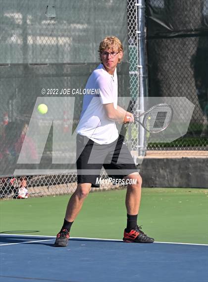 Thumbnail 1 in Sterling City vs Rocksprings (UIL 1A Boys Doubles State Finals) photogallery.