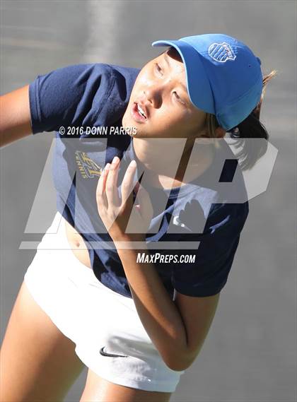 Thumbnail 1 in Campbell Hall vs. Palisades (CIF SoCal Regional Team Tennis Championships) photogallery.