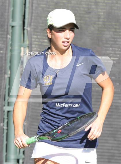 Thumbnail 2 in Campbell Hall vs. Palisades (CIF SoCal Regional Team Tennis Championships) photogallery.