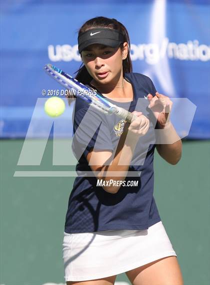 Thumbnail 1 in Campbell Hall vs. Palisades (CIF SoCal Regional Team Tennis Championships) photogallery.