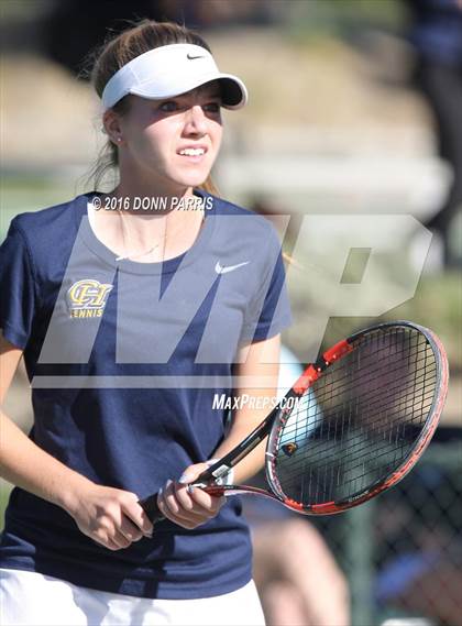 Thumbnail 2 in Campbell Hall vs. Palisades (CIF SoCal Regional Team Tennis Championships) photogallery.