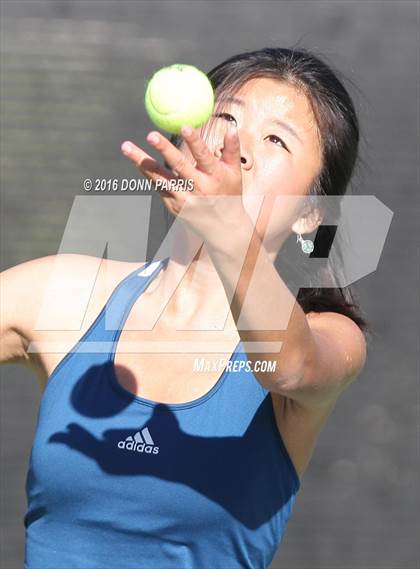 Thumbnail 3 in Campbell Hall vs. Palisades (CIF SoCal Regional Team Tennis Championships) photogallery.
