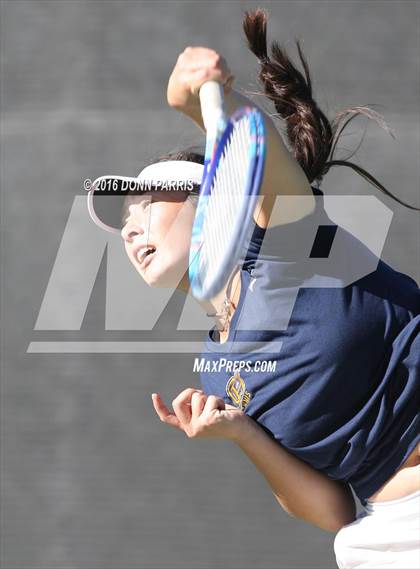 Thumbnail 1 in Campbell Hall vs. Palisades (CIF SoCal Regional Team Tennis Championships) photogallery.