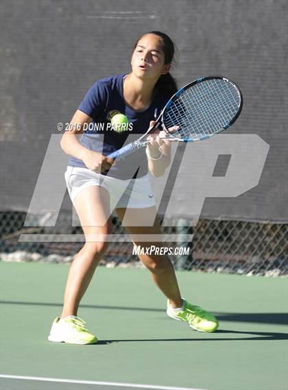 Thumbnail 3 in Campbell Hall vs. Palisades (CIF SoCal Regional Team Tennis Championships) photogallery.