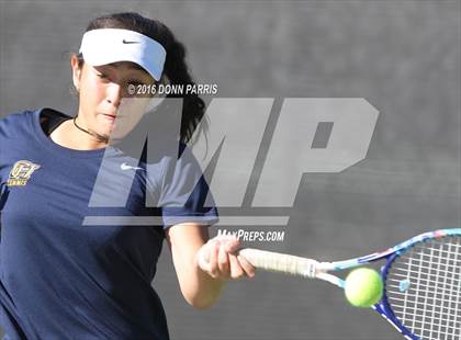 Thumbnail 3 in Campbell Hall vs. Palisades (CIF SoCal Regional Team Tennis Championships) photogallery.