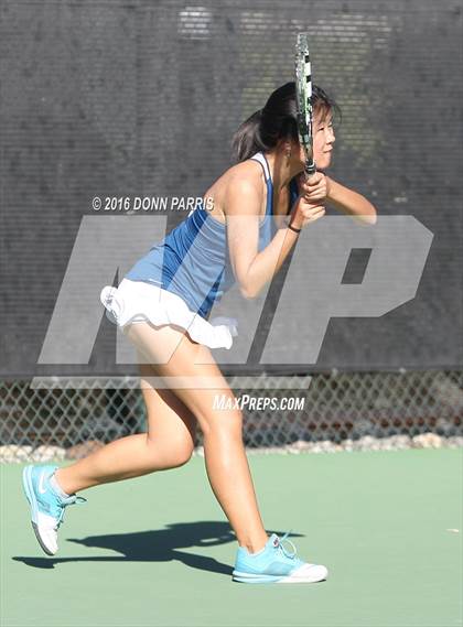 Thumbnail 2 in Campbell Hall vs. Palisades (CIF SoCal Regional Team Tennis Championships) photogallery.