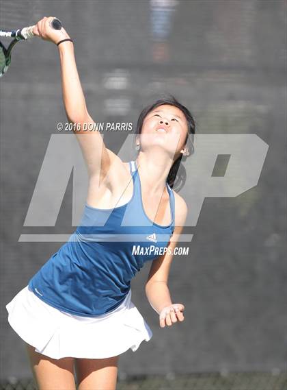Thumbnail 2 in Campbell Hall vs. Palisades (CIF SoCal Regional Team Tennis Championships) photogallery.