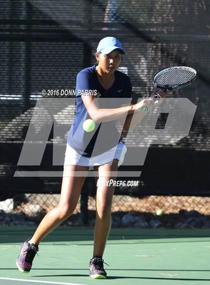 Thumbnail 2 in Campbell Hall vs. Palisades (CIF SoCal Regional Team Tennis Championships) photogallery.