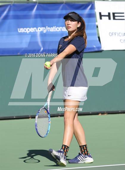Thumbnail 2 in Campbell Hall vs. Palisades (CIF SoCal Regional Team Tennis Championships) photogallery.