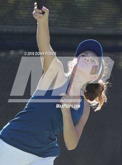 Thumbnail 2 in Campbell Hall vs. Palisades (CIF SoCal Regional Team Tennis Championships) photogallery.