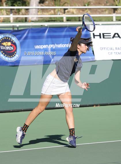 Thumbnail 3 in Campbell Hall vs. Palisades (CIF SoCal Regional Team Tennis Championships) photogallery.