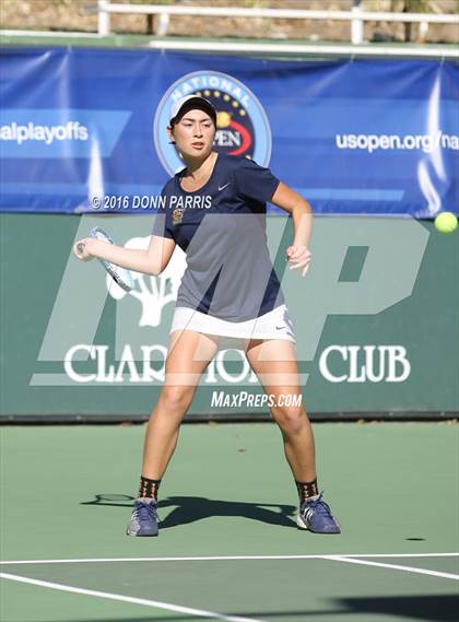 Thumbnail 2 in Campbell Hall vs. Palisades (CIF SoCal Regional Team Tennis Championships) photogallery.