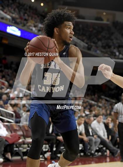 Thumbnail 3 in Sierra Canyon vs. Bishop Montgomery (CIF-SS Open Semi-Final) photogallery.