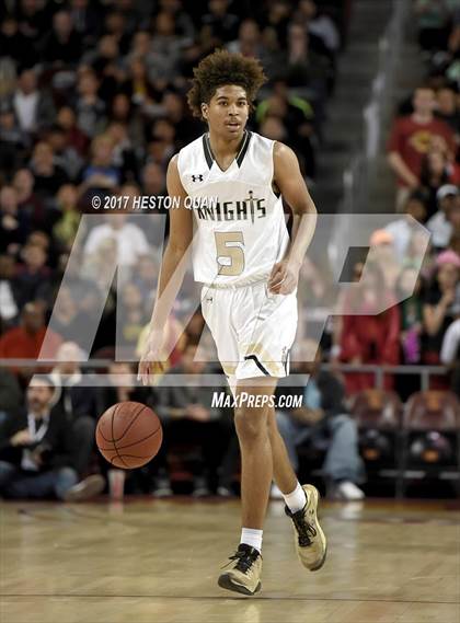 Thumbnail 2 in Sierra Canyon vs. Bishop Montgomery (CIF-SS Open Semi-Final) photogallery.