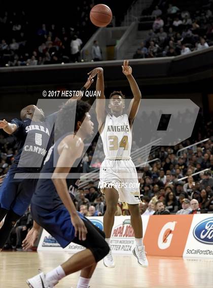 Thumbnail 3 in Sierra Canyon vs. Bishop Montgomery (CIF-SS Open Semi-Final) photogallery.