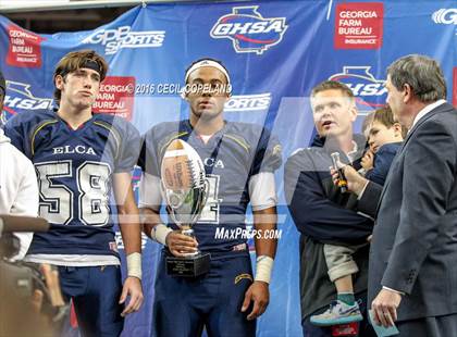 Thumbnail 1 in Eagle's Landing Christian Academy vs. Fellowship Christian (GHSA 1A Private Final) photogallery.