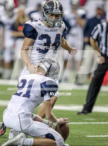 Thumbnail 1 in Eagle's Landing Christian Academy vs. Fellowship Christian (GHSA 1A Private Final) photogallery.