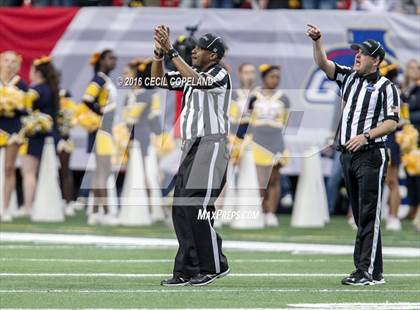 Thumbnail 1 in Eagle's Landing Christian Academy vs. Fellowship Christian (GHSA 1A Private Final) photogallery.