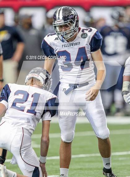 Thumbnail 1 in Eagle's Landing Christian Academy vs. Fellowship Christian (GHSA 1A Private Final) photogallery.