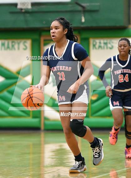Thumbnail 2 in San Joaquin Memorial vs. Folsom (St. Mary's Stockton MLK Showcase) photogallery.