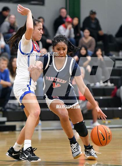 Thumbnail 2 in San Joaquin Memorial vs. Folsom (St. Mary's Stockton MLK Showcase) photogallery.