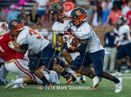 Thumbnail 3 in Katy Tigers @ Seven Lakes Spartans photogallery.