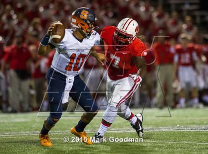 Thumbnail 2 in Katy Tigers @ Seven Lakes Spartans photogallery.