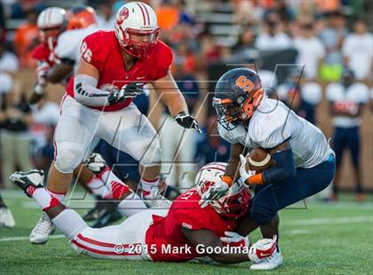 Thumbnail 1 in Katy Tigers @ Seven Lakes Spartans photogallery.