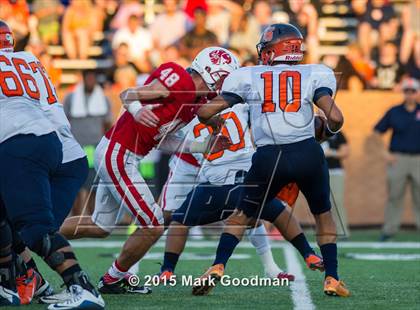 Thumbnail 1 in Katy Tigers @ Seven Lakes Spartans photogallery.