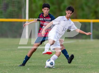 Thumbnail 1 in Terry Sanford vs. Fayetteville Academy (Battle for the Bell) photogallery.