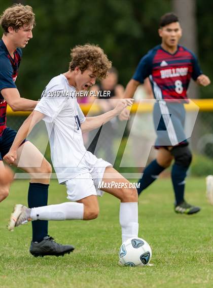 Thumbnail 1 in Terry Sanford vs. Fayetteville Academy (Battle for the Bell) photogallery.
