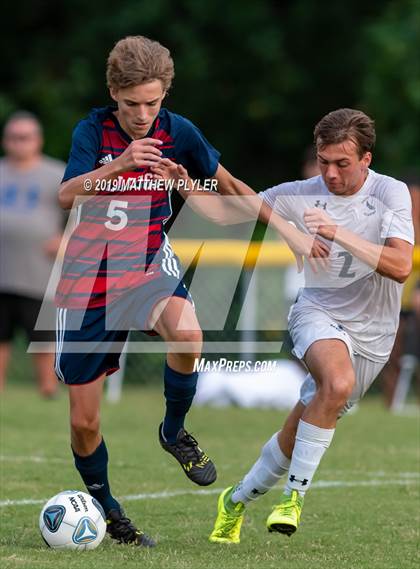 Thumbnail 2 in Terry Sanford vs. Fayetteville Academy (Battle for the Bell) photogallery.