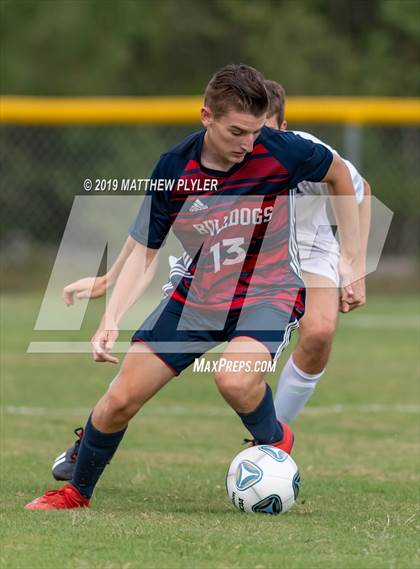 Thumbnail 2 in Terry Sanford vs. Fayetteville Academy (Battle for the Bell) photogallery.
