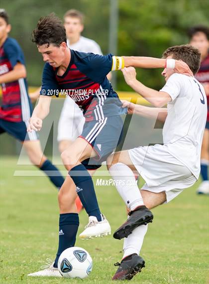 Thumbnail 3 in Terry Sanford vs. Fayetteville Academy (Battle for the Bell) photogallery.